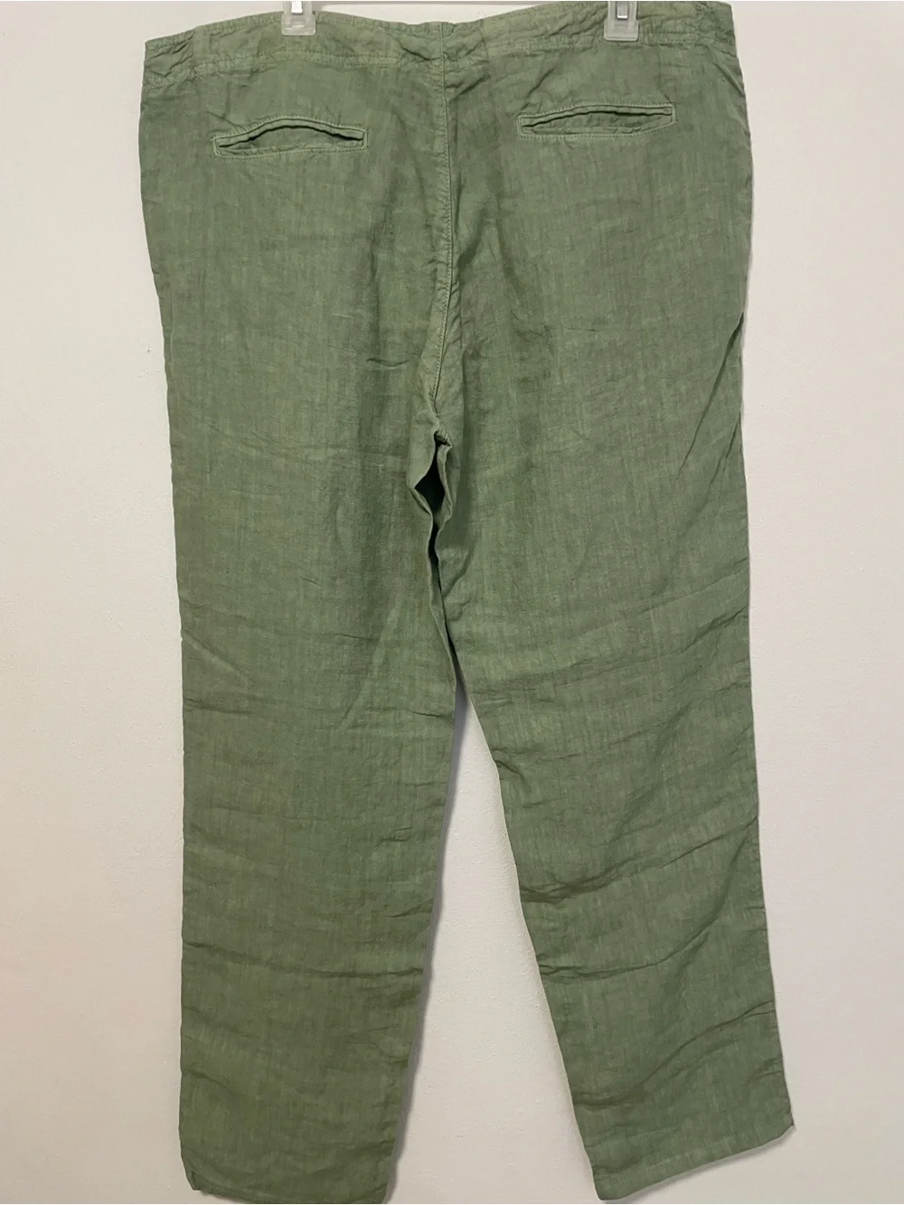 New With Tags Luca Faloni Men's Sage Green Linen Pants